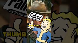 Truth about Fallout's rule of Thumb | #fallout #amazonprime #falloutseries #shorts