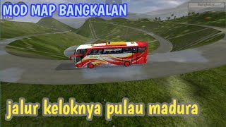 terbaru|| mod map bangkalan jalur keloknya madura ft bus madu kismo al jawad@bus simulator indonesia screenshot 1