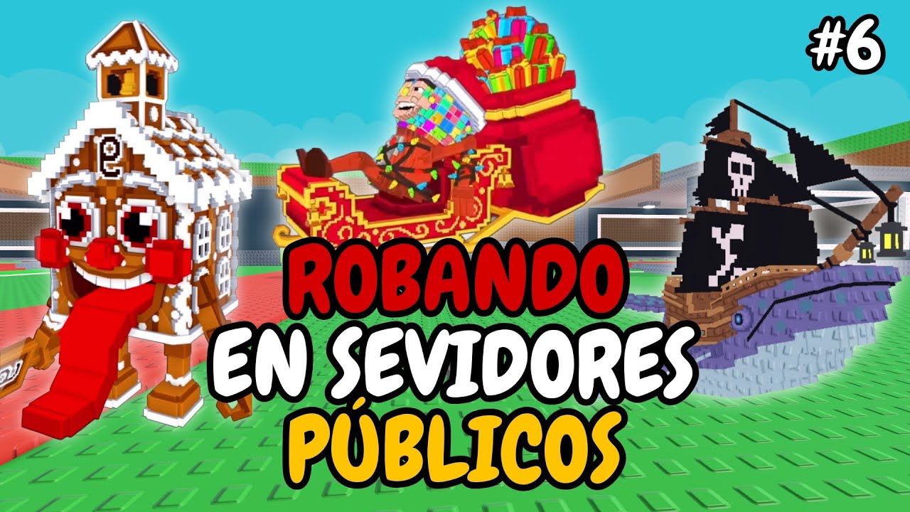 ROBANDO en SERVIDORES PÚBLICOS (robe capitano moby) ROBLOX