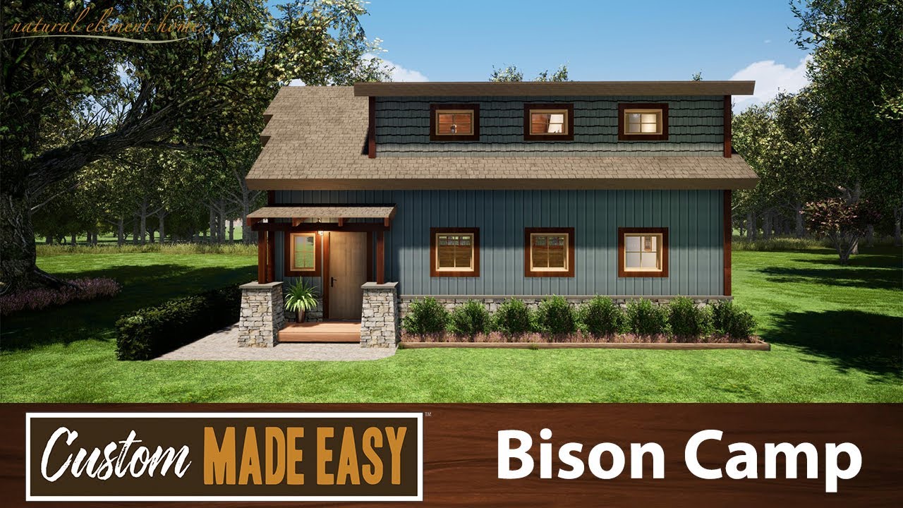 Custom Made Easy Bison Camp Natural Element Homes YouTube