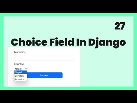 Choice field in django | Select optin in html | Nepali