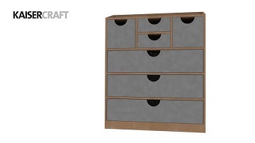 How to Construct Kaisercraft BTP 9 drawer Chest (SB2222)