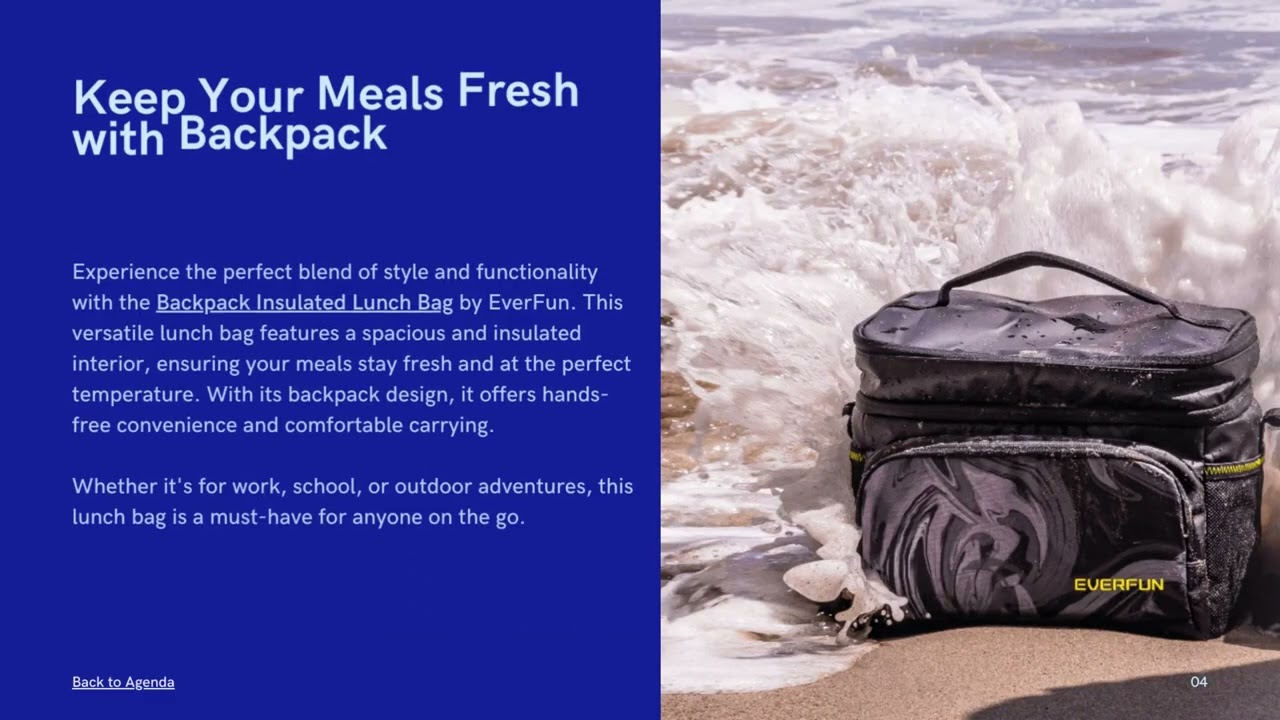 Keep Your Meals Fresh with Backpack Insulated Lunch Bag