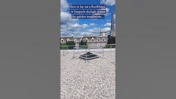How to lay out a RoofGuard or Gargoyle skylight system #fallprotection #workingatheights