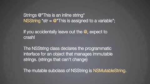 appBuilderTV.com Objective-c Strings