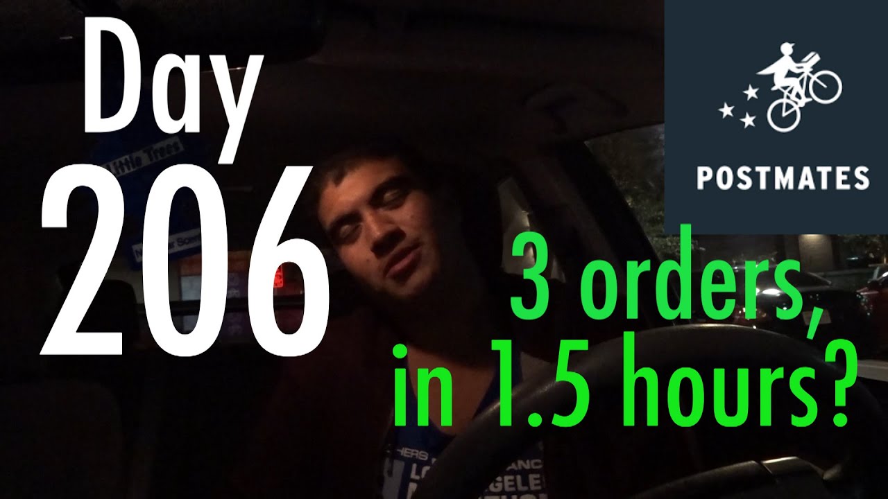3 Postmate Orders in 1.5 hours? Is it worth it?