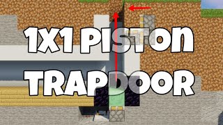 How To Make 1x1 Piston Trapdoor