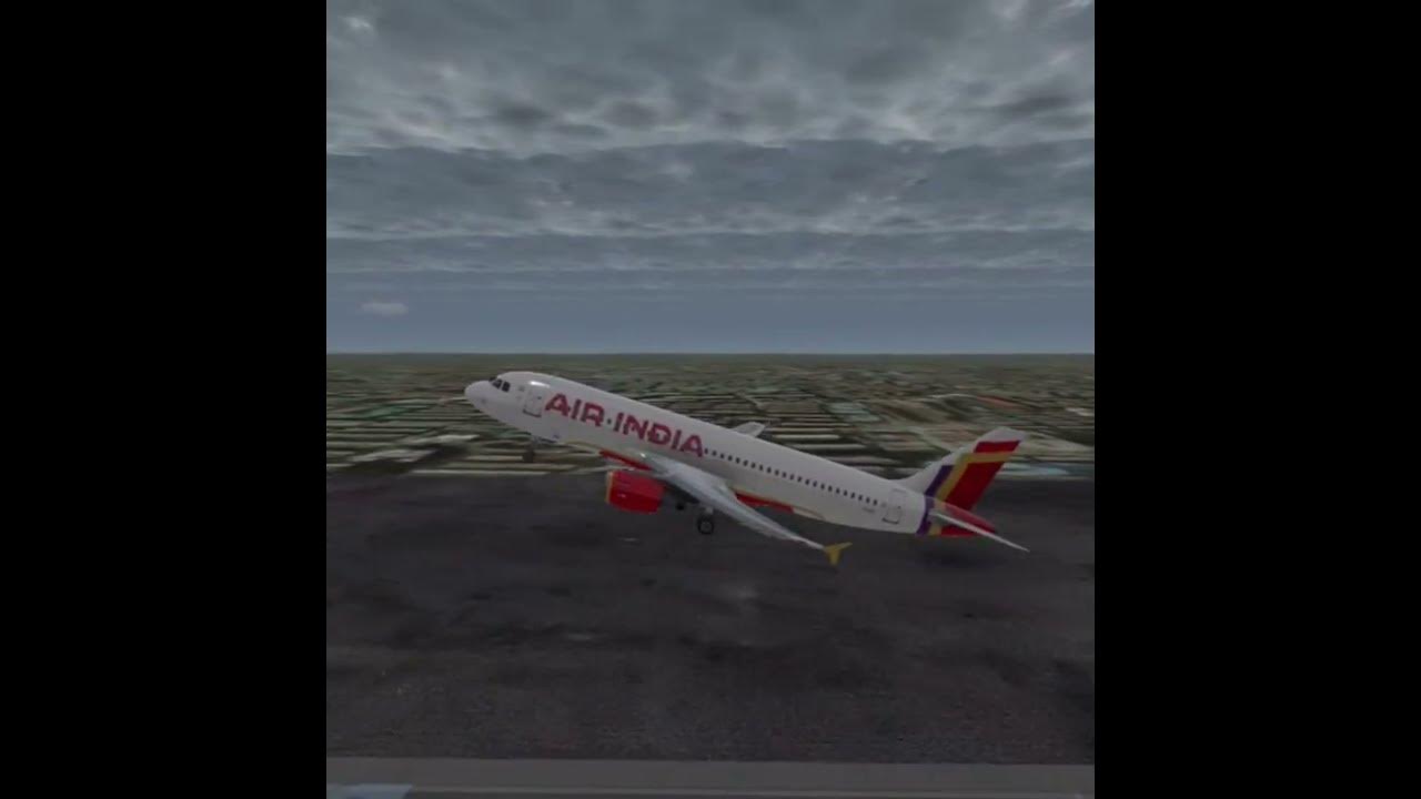 A beautiful takeoff of AIR INDIA #youtube #song #aviation