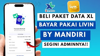 Cara Beli Paket Data XL Pakai Livin Mandiri | Bayar Pulsa XL Lewat Livin by Mandiri, Biaya Admin screenshot 4