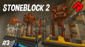 The Terrifying Lava Cows! | Minecraft FTB Presents Stoneblock 2 ep 3