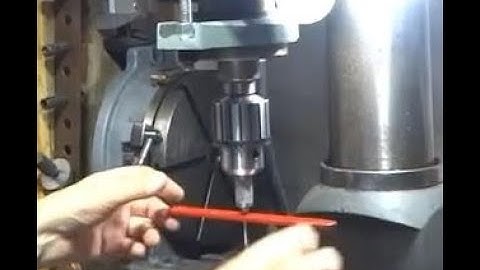 Tapping holes on a drill press or mill.