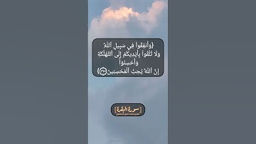 سورة البقرة الآية ١٩٤ و ١٩٥ بصوت الشيخ محمد صديق المنشاوي