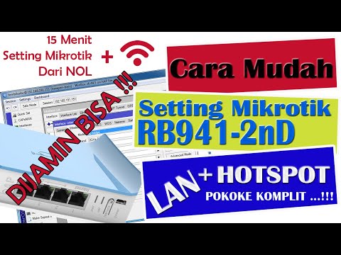 Setting MikroTik RB941-2nD hAP Lite Sampai Konek Internet (Local dan Hotspot)
