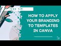 How to apply your branding colors to any template in Canva