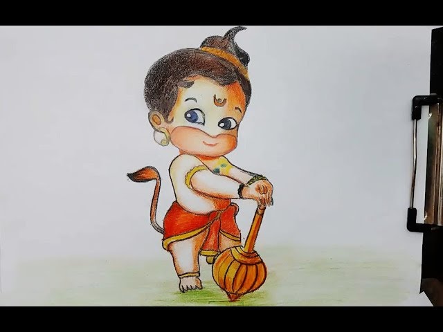 Details more than 158 baby hanuman drawing latest