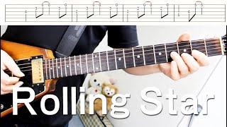 【BLEACH】Rolling Star　Guitar　tab　タブ譜　ギター　弾いてみた　YUI　大隈秀徳　くまT　Hide Okuma　レインボーミュージック