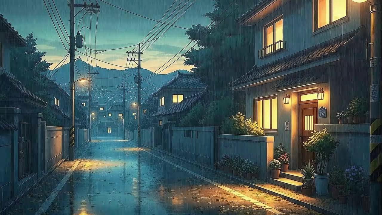 Rain Sounds & Lofi for Study in a Cozy Korean Mood for Clear Thinking 😌