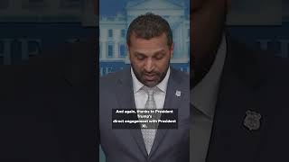 Patel announcnes work with China to stop Fentanyl