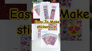 Easy To Make Stickers Diy Stickers  shorts diy sticker
