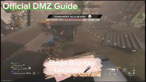 Vondel *SEASON 4* Stage Bag Key Location