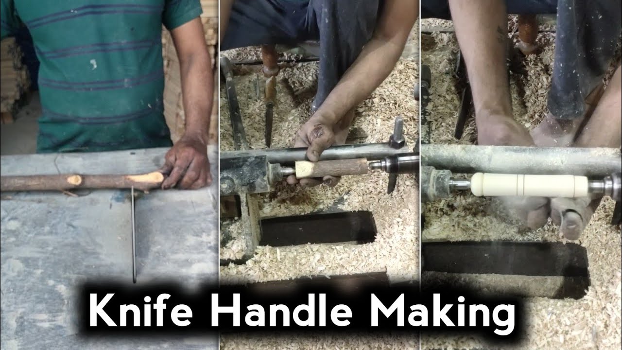 Knife Handle Making Tutorial | How To Make A Knife Handle By SK Wooden ...