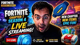 Fortnite V Chapter 7 Season 4 LIVE 🔴 New Season, New Items & Custom Games!