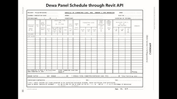 Automated Electrical calculations and a complete auto fill load schedule using Revit API n program.
