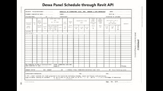 Automated Electrical calculations and a complete auto fill load schedule using Revit API n program.