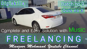 #Digiskills | #Freelancing quiz 3 batch 9 solution | Freelancing quiz 3 batch  9 | ManzoorMohmand