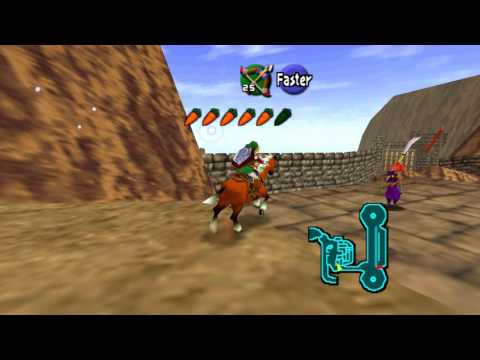 The legend of zelda ocarina of time: Gerudo valley gameplay (FULL HD)