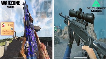 DELTA FORCE MOBILE VS WARZONE MOBILE GRAPHICS & OPTIMIZATION COMPARISON !!