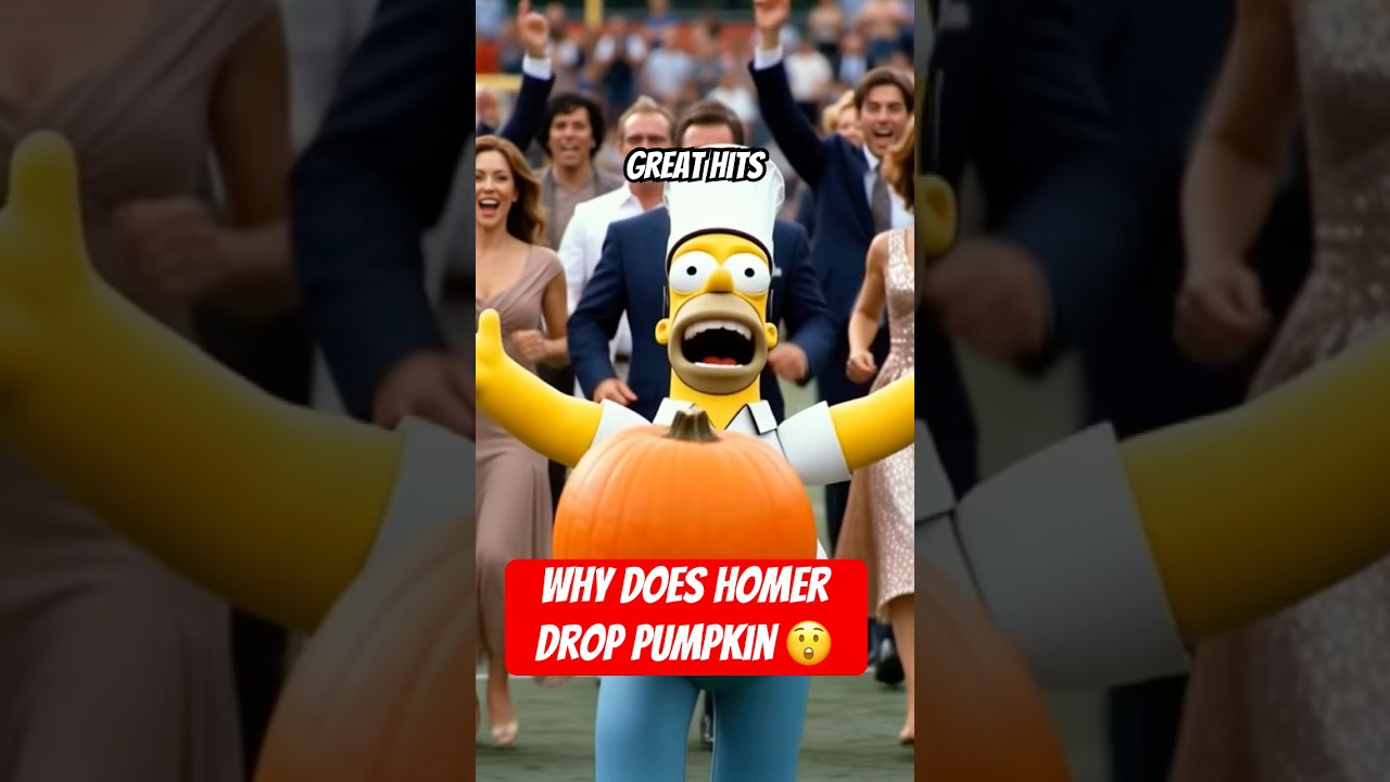 Why Does Homer Drop Pumpkin 😲🏈