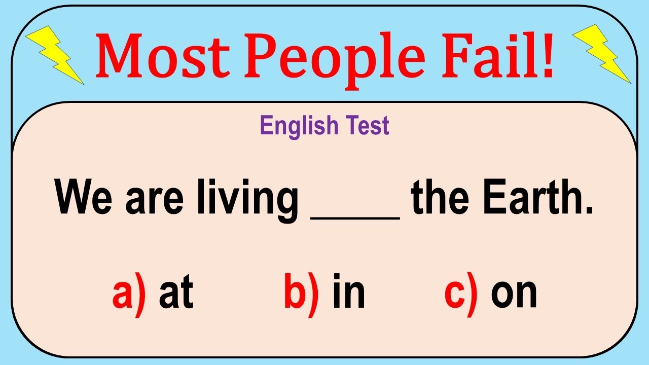 Most People FAIL This English Grammar Quiz 💫 | Only Geniuses Can Pass ...