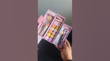 Unicorn Password Pencil Box 🦄✨#trending #stationery #stationary #pencilbox #unicorn #cute #kawaii