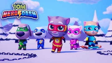 Talking Tom Hero Dash - Angela - 3 x Gameplay Android and IOS