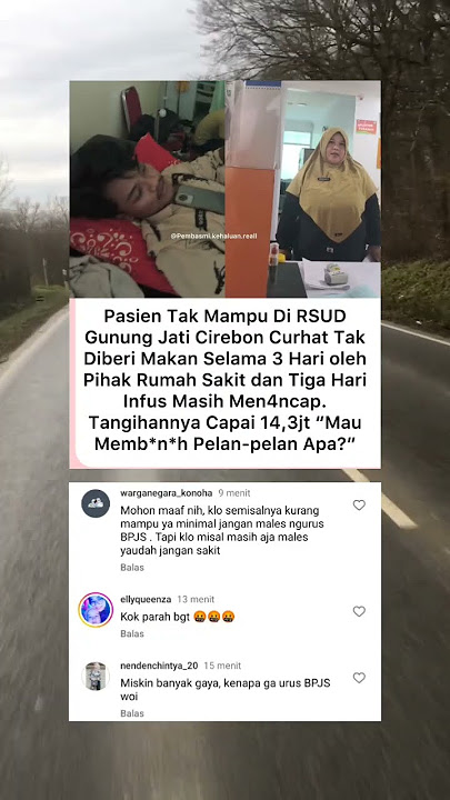 Pasien kurang mampu sedang rawat inap di rumah sakit, tapi tak diberi makan 3 hari #beritaterkini