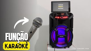 CAIXA BLUETOOTH FUNÇÃO KARAOKÊ bluetooth amvox karaoke