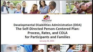 2021 01 20 13 00 Self Directed Service SDS Informational Webinar For Participants and Families