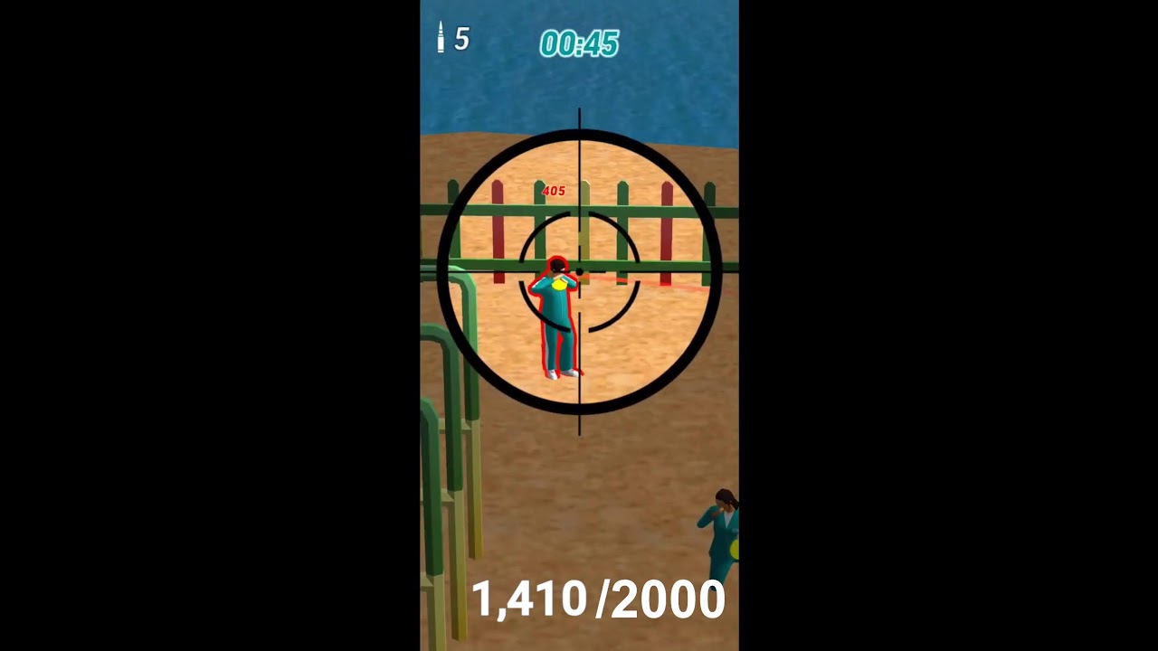 Red Light🔴..Green Light🟢_ Squid game K-Sniper Challenge #squidgame #shortfeed #shortlive