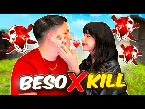 BESO POR KILL CON KELLY VELOZ DE FREE FIRE😳😱!!