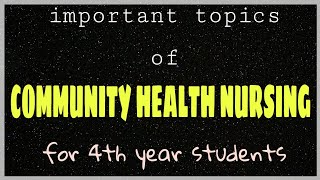 CHN - 2 || important topics || 4th year nursing student || screenshot 1