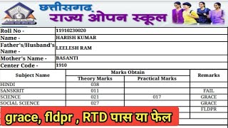 सीजी ओपन स्कूल महत्त्वपूर्ण जानकारी | 10वी 12वी फेल छात्र पूरी जानकारी देखे