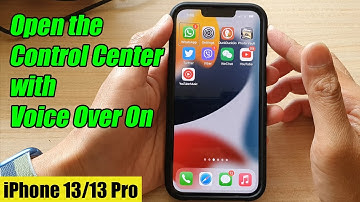 iPhone 13/13 Pro: How to Open the Control Center with VoiceOver On