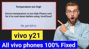 Vivo Y21 device temperature is too high please wait for it to cool down before using | vivo Y21 🌡️