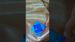 Cutest mini Allah😍 name painting in gold paint #art #artshort #islamicvideo #viralvideo