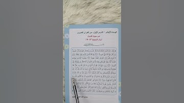 سورة لقمان تكرار مع المعاني للصف السادس الابتدائي