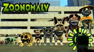 NEW ZOONOMALY CHARACTERS SIZE COMPARISON ALL JUMPSCARE in Garry's Mod!