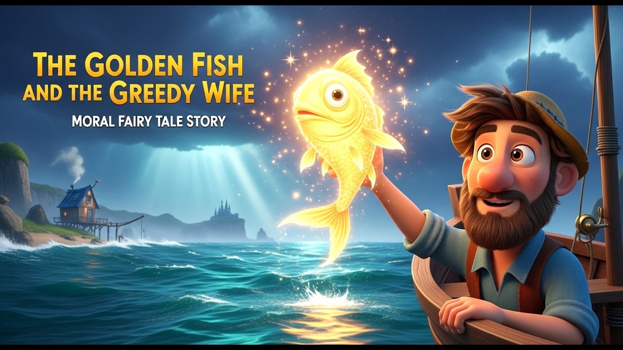The Golden Fish and the Greedy Wife | Moral Fairy Tale Story