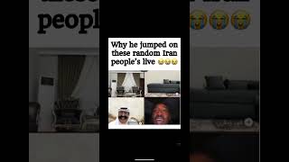 Black Guy trolls Iran Livestream "We do not want know smoke with y'all"