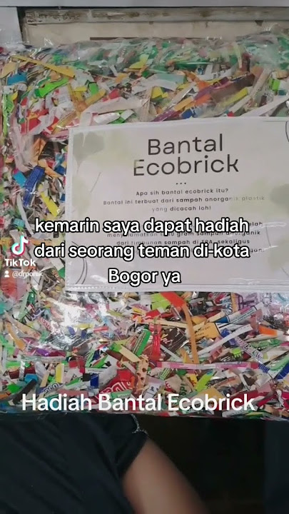 keren banget bantal ecobrick